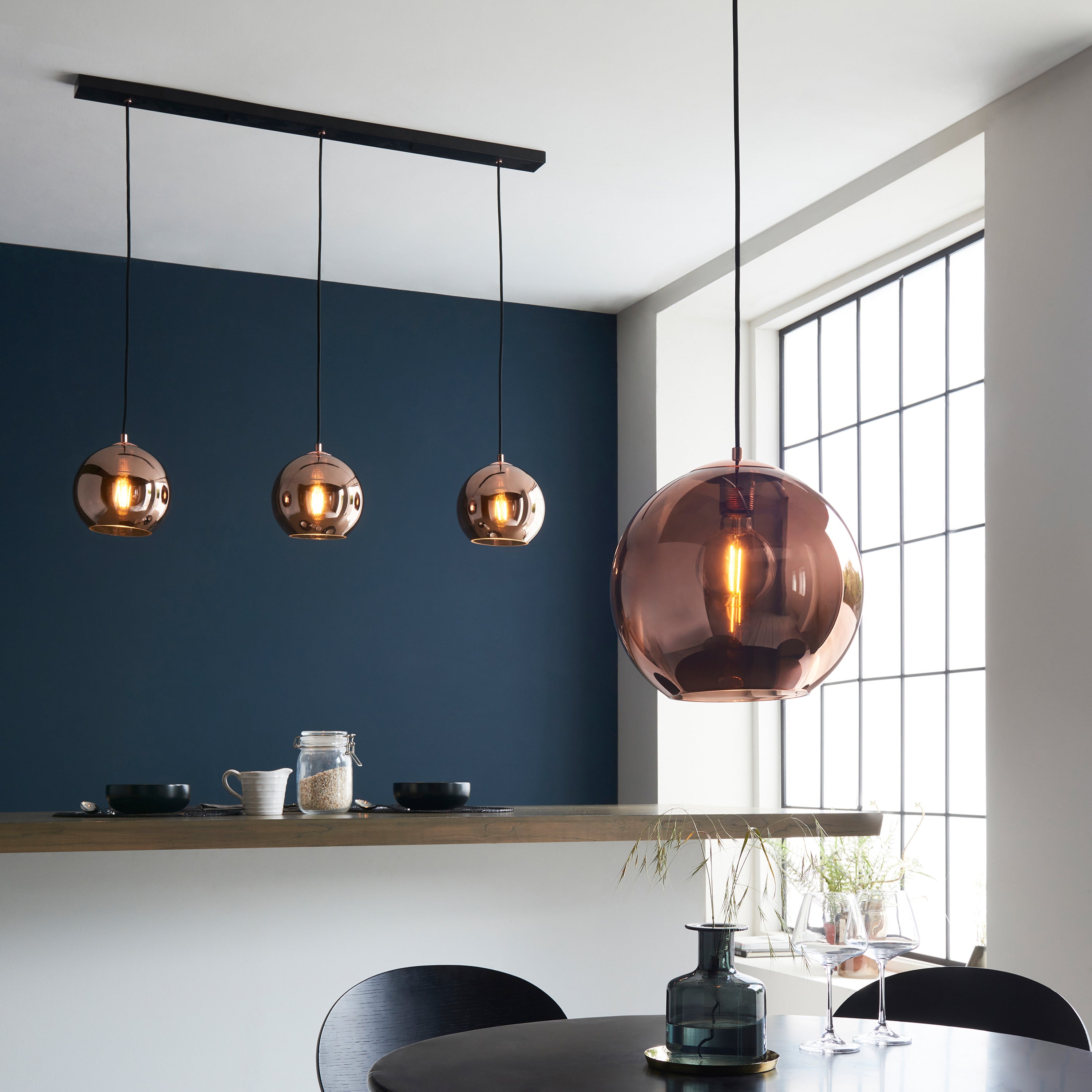 Belver Copper Dome Pendant Light